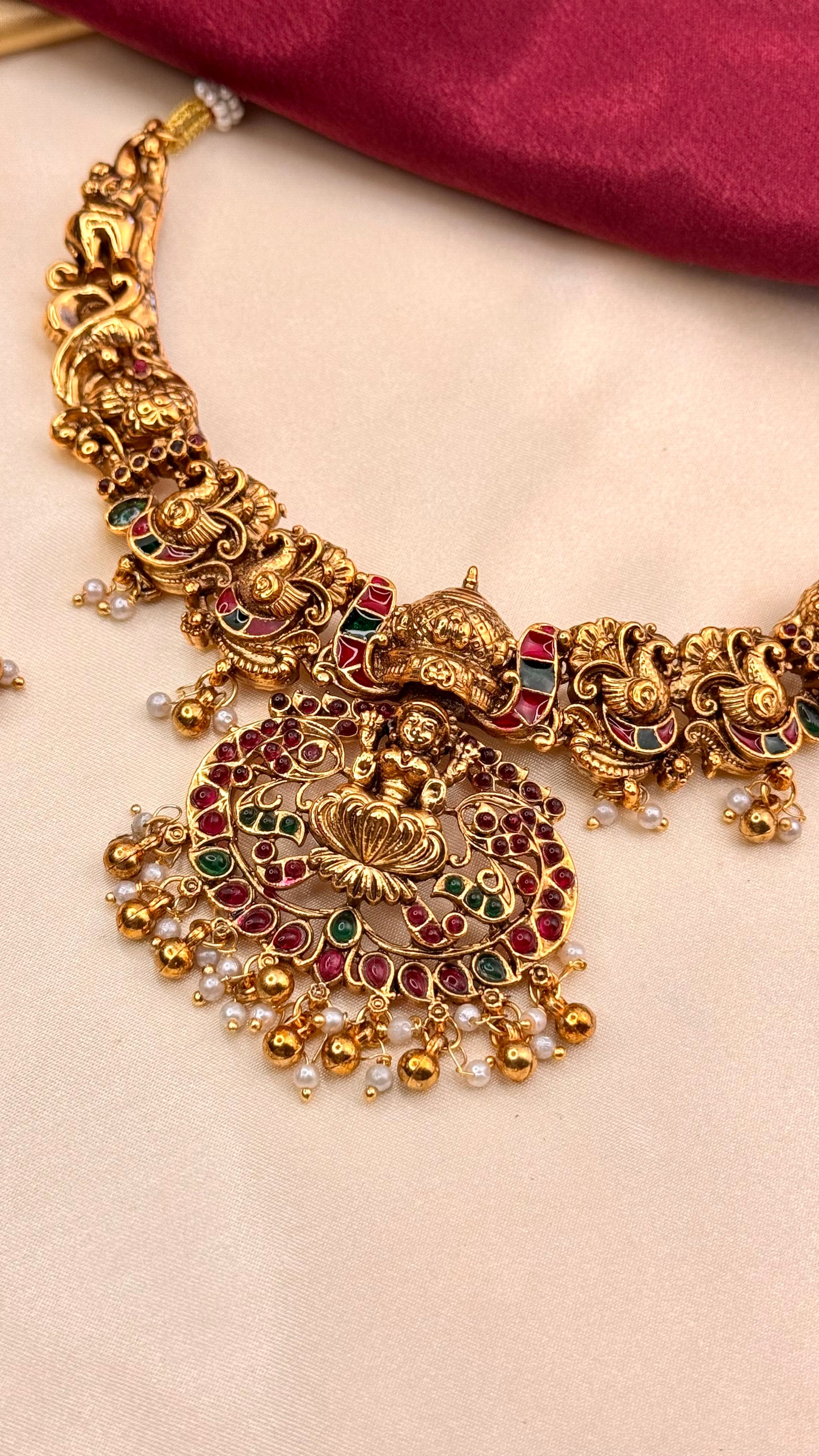 Antique Temple Necklace Set