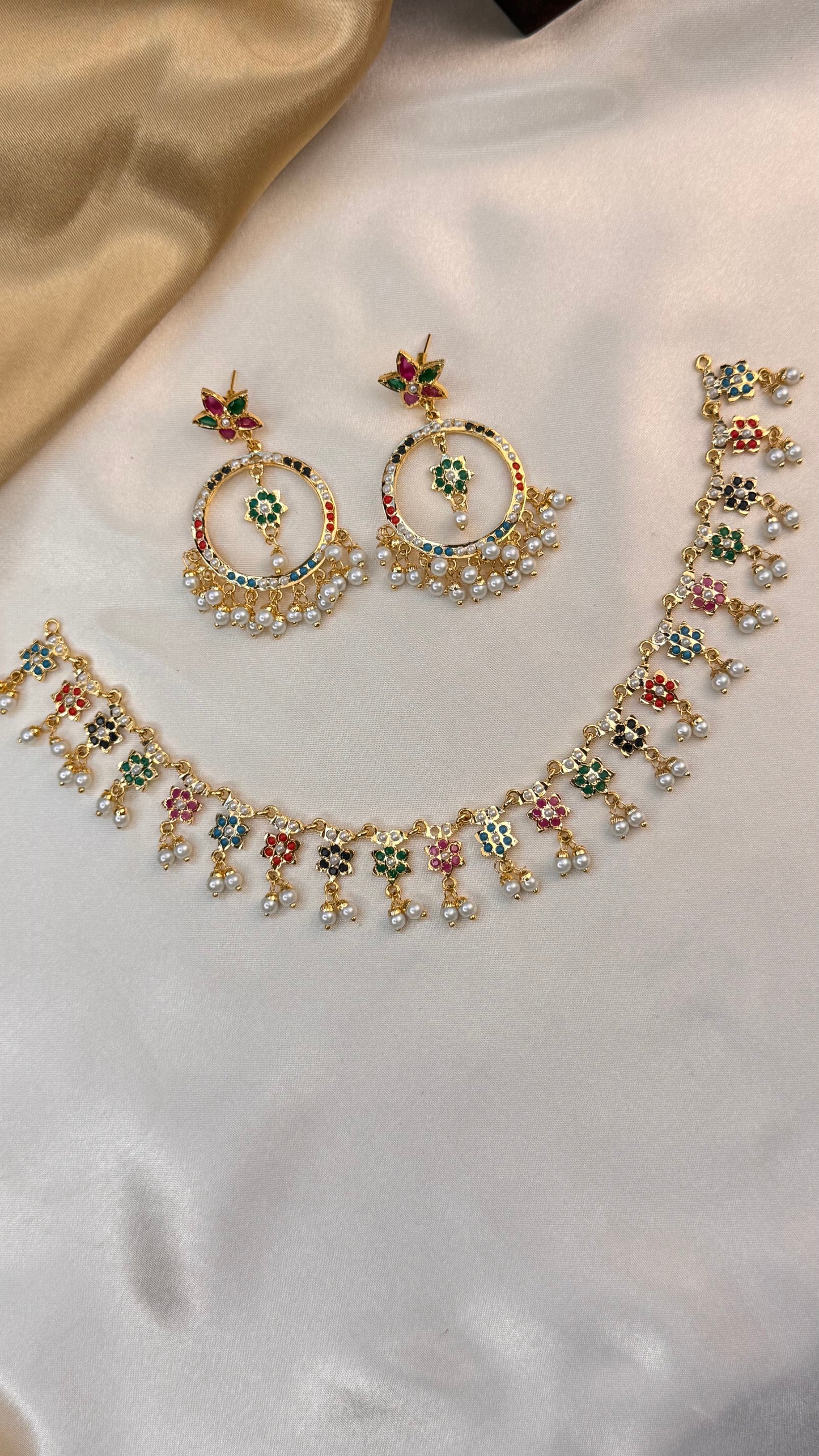 Premium Raja Rani Necklace Set