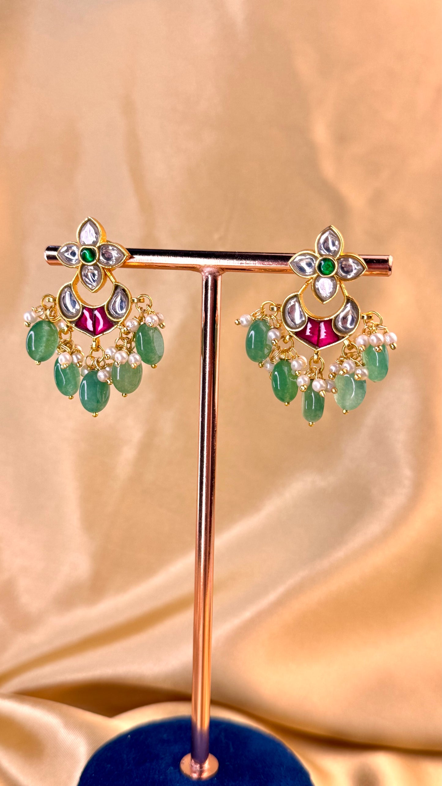 Jadau Star Drop earrings