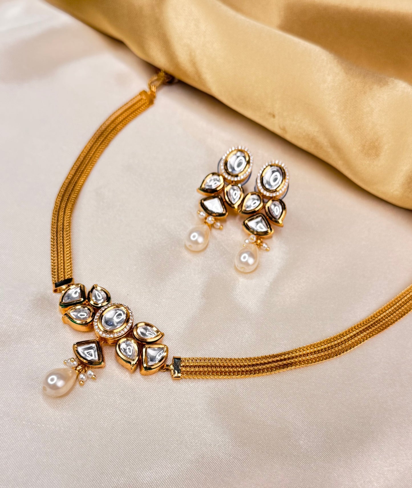 Moissonite Kasavu choker set