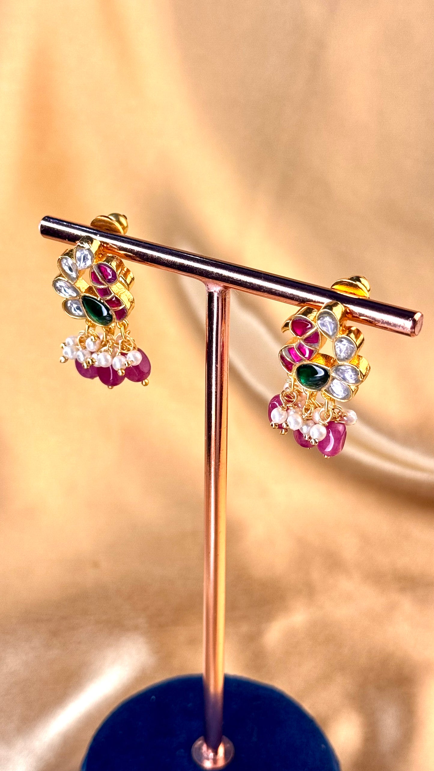 Jadau Mayur Earrings