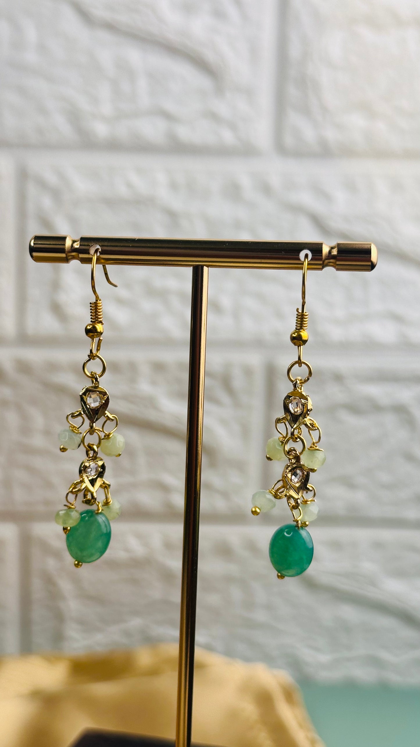 Bead Drop Chain Set pastel green