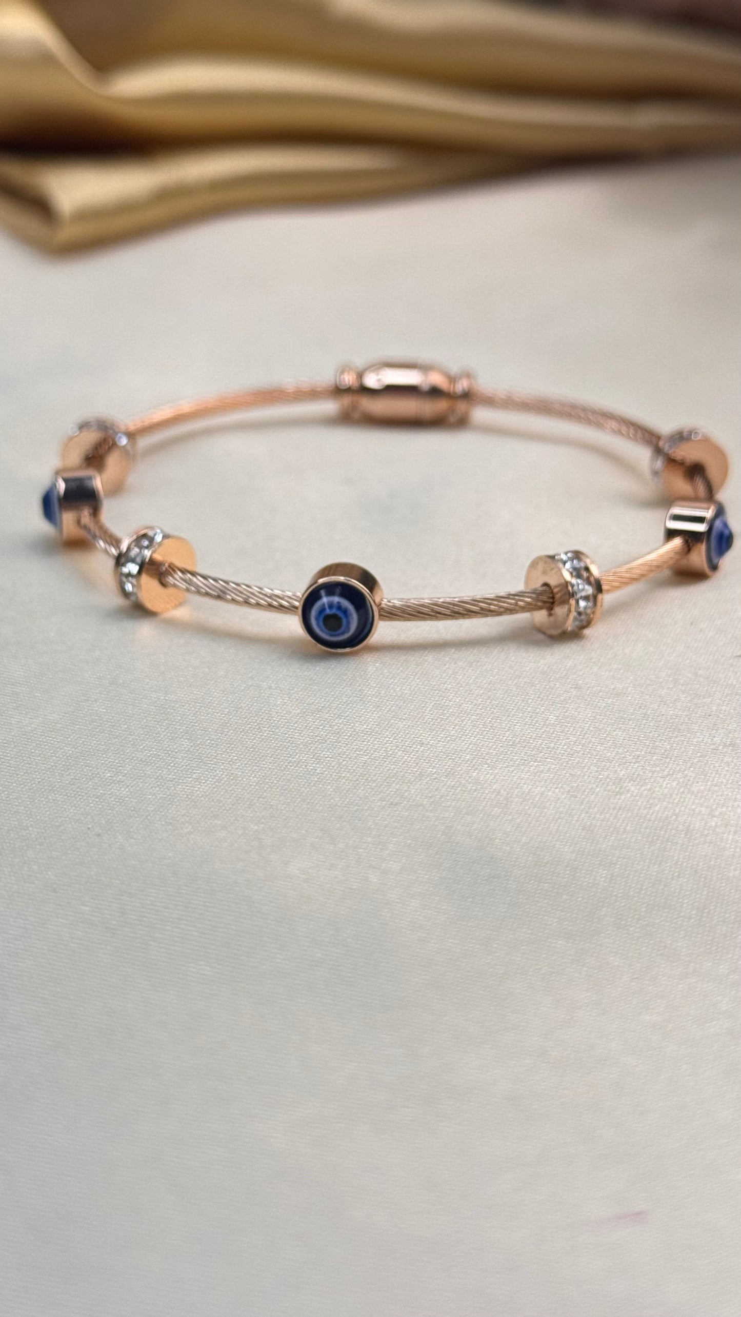 Evil eye openable bangle