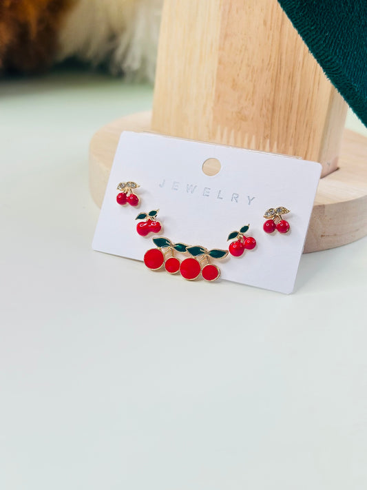 Cherry, 3 pairs