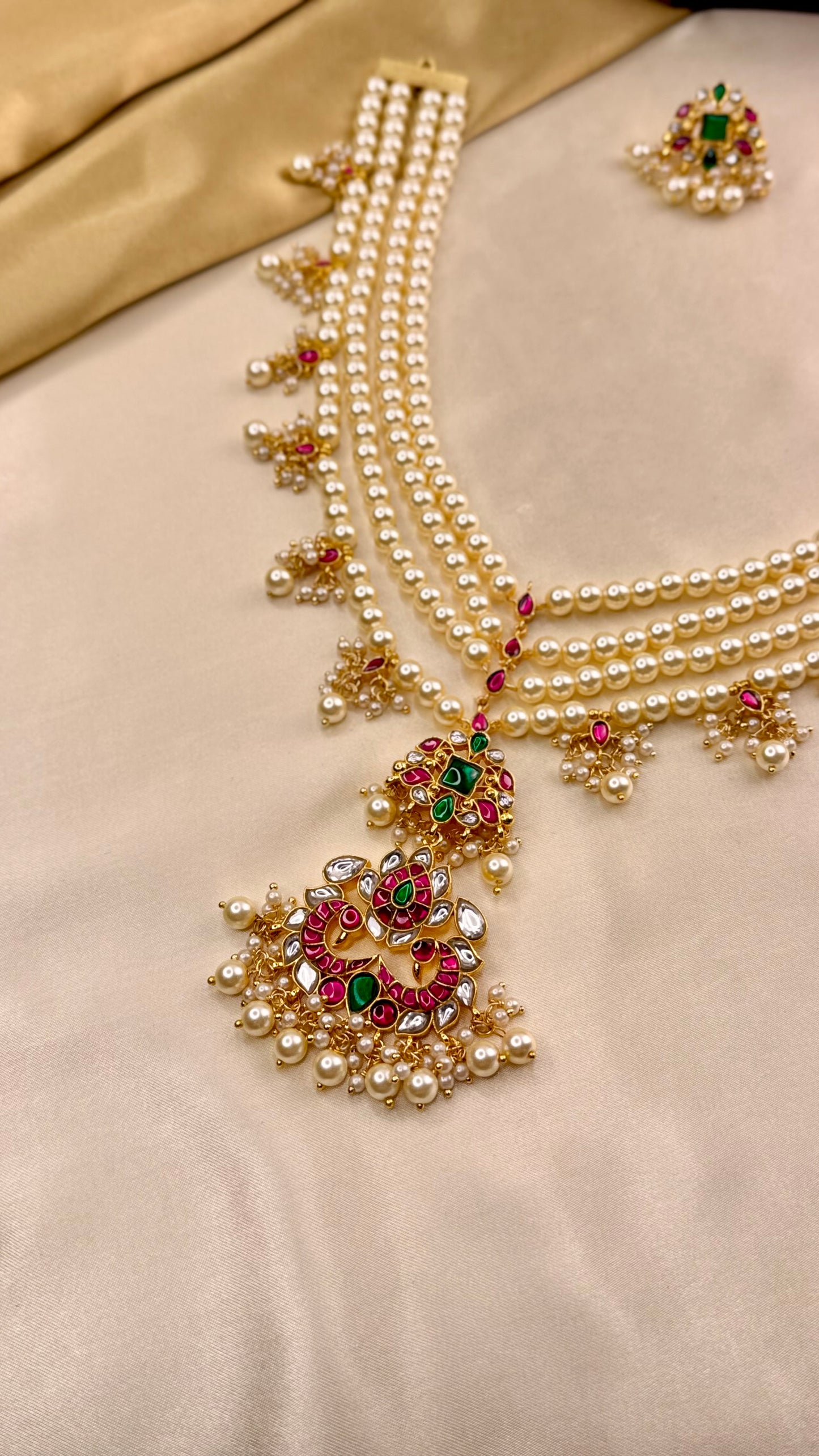 Premium Multi layer Kundan Haram Set