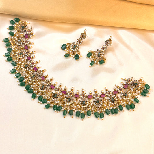 Premium Ghundupusalu Necklace Set