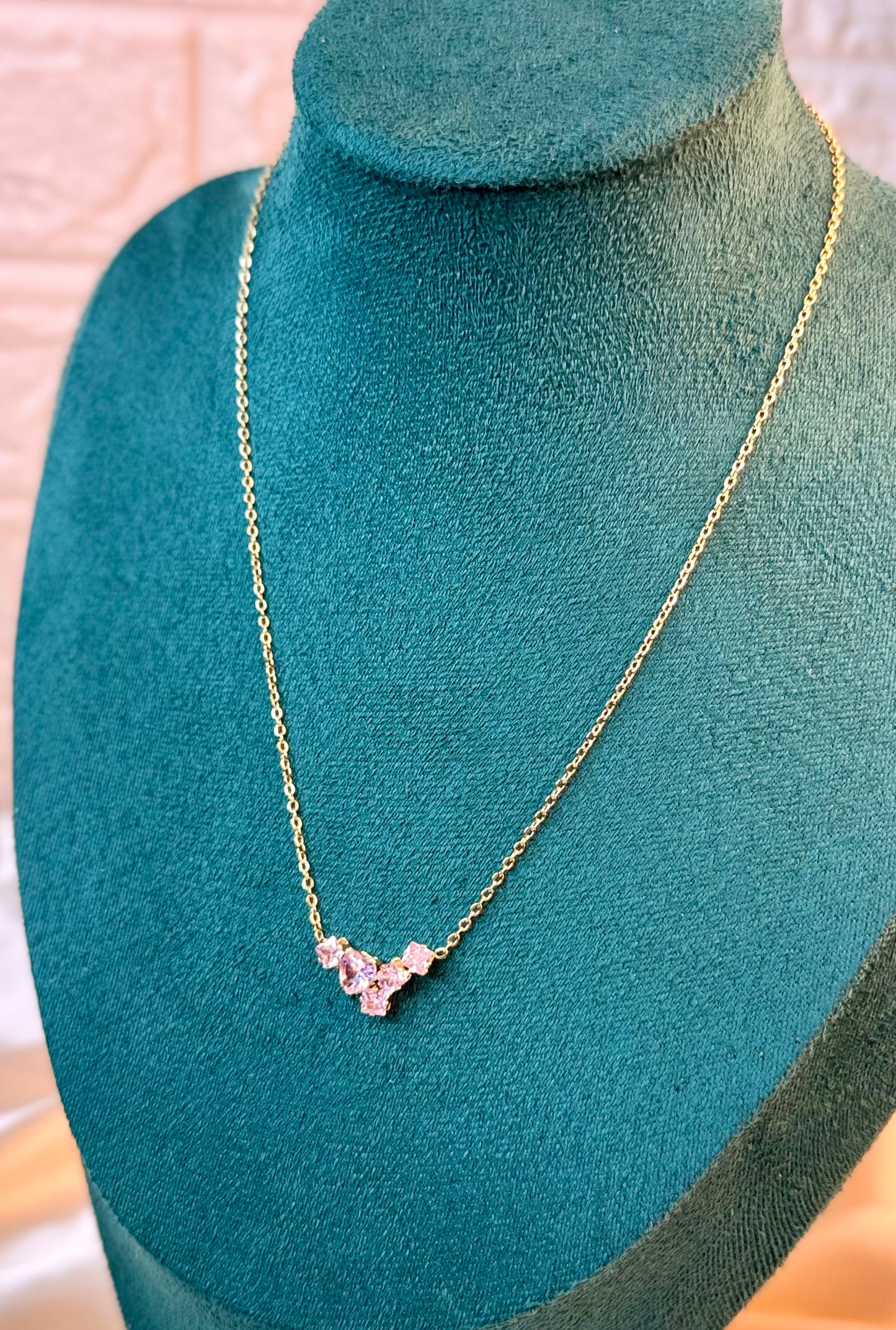 Pink Love Anti Tarnish Chain