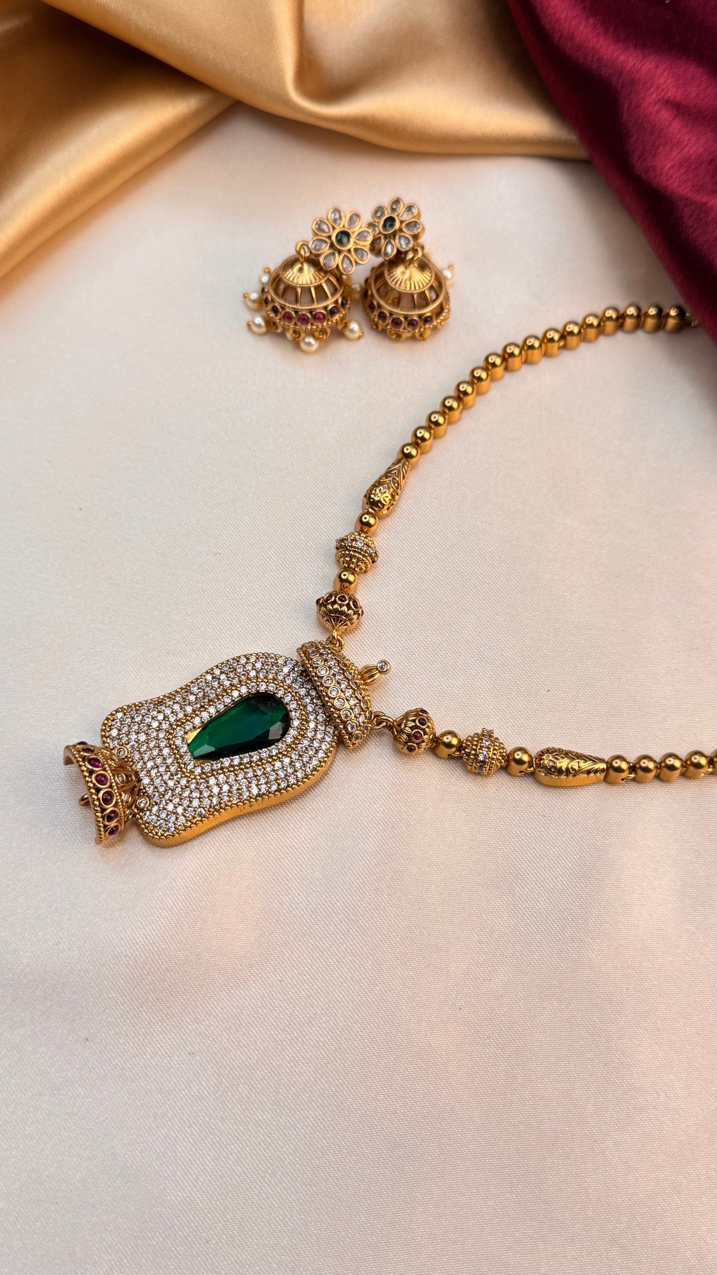 Nettipattam Palakka short haram set