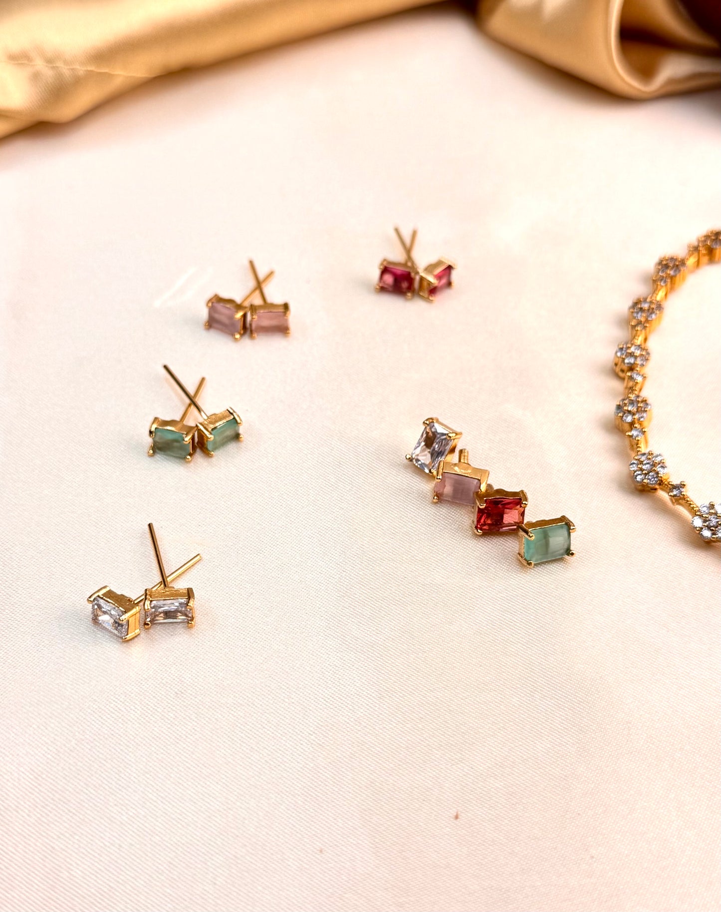 AD stone changeable Necklace set