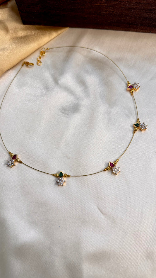 Invisible snow flakes chain