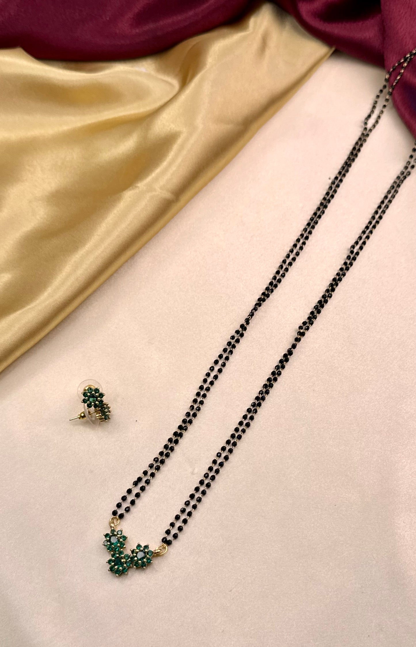 Mangalsutra- Triple Flower -Long Set