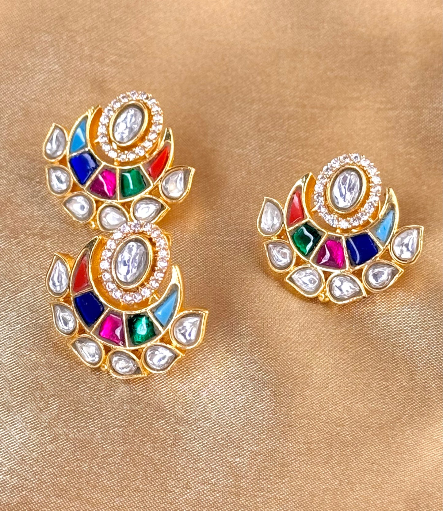 Jadau Chandra Pendant Set