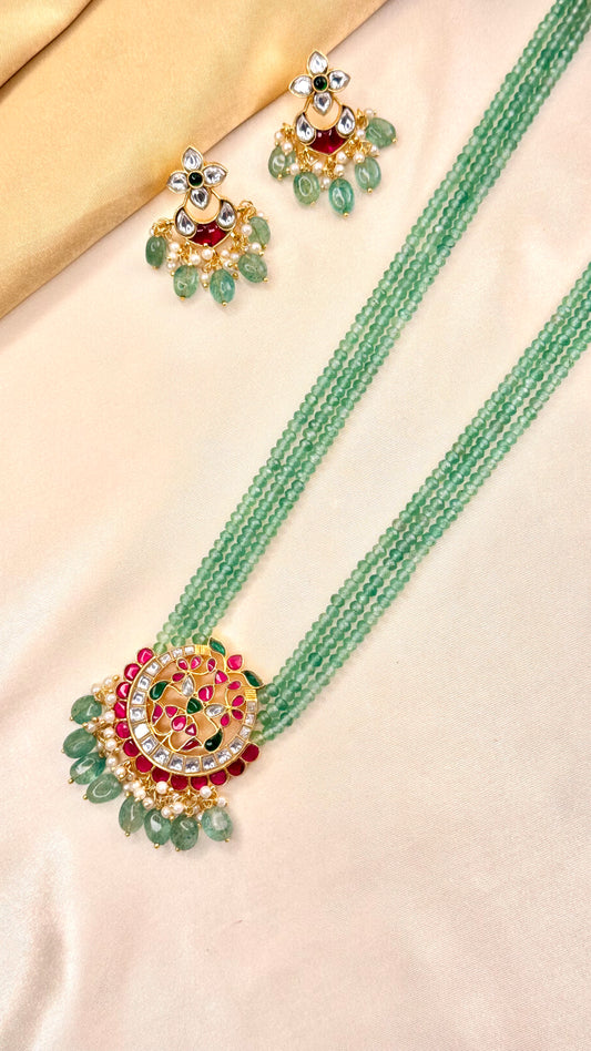 Premium beaded kuntan haram set