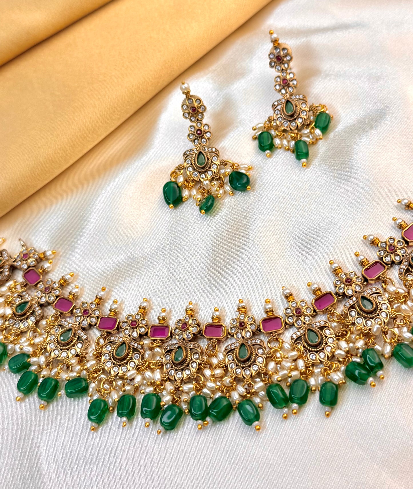 Premium Ghundupusalu Necklace Set