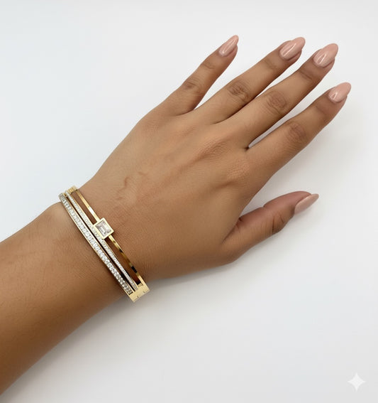 Triple layered Openable Bangles