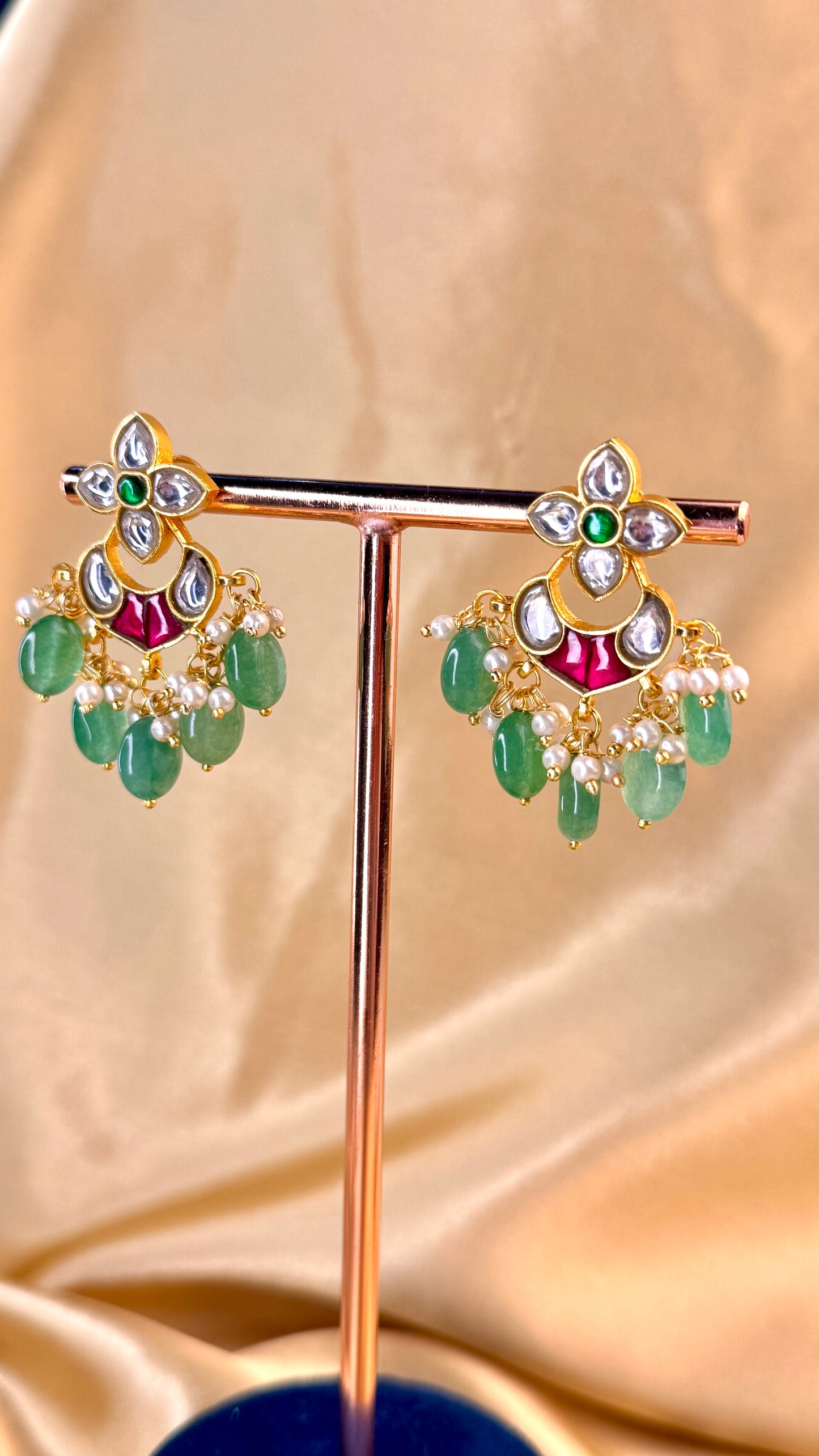 Jadau Star Drop earrings
