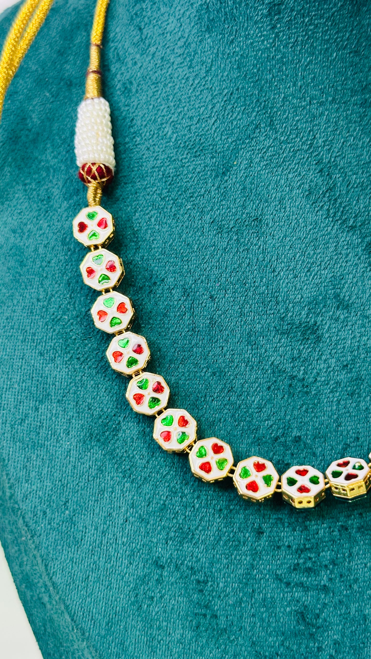 Precious Kunthan Moissonite Necklace