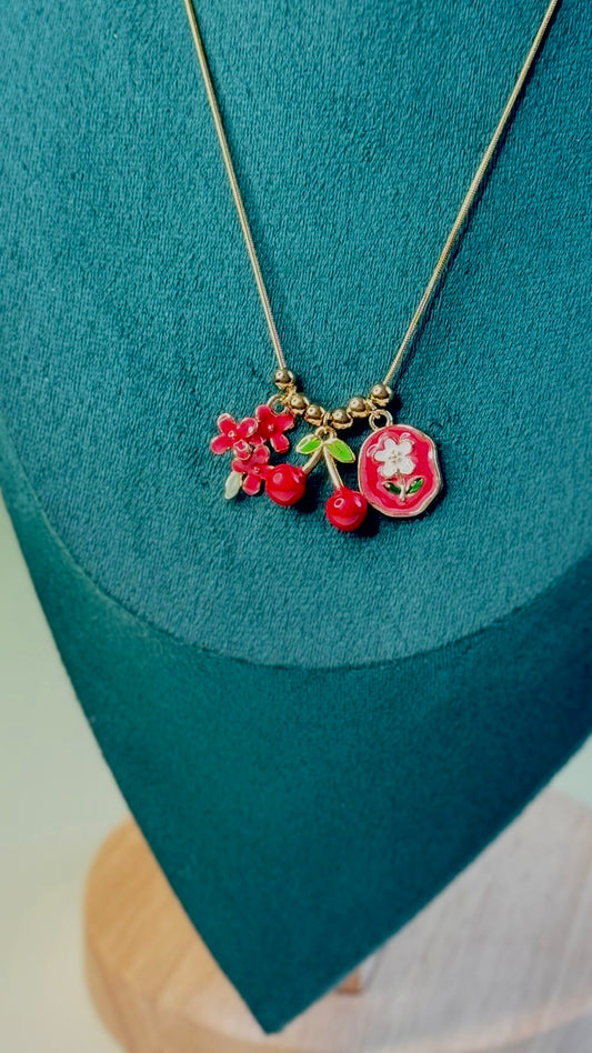 Cherry anti tarnish chain