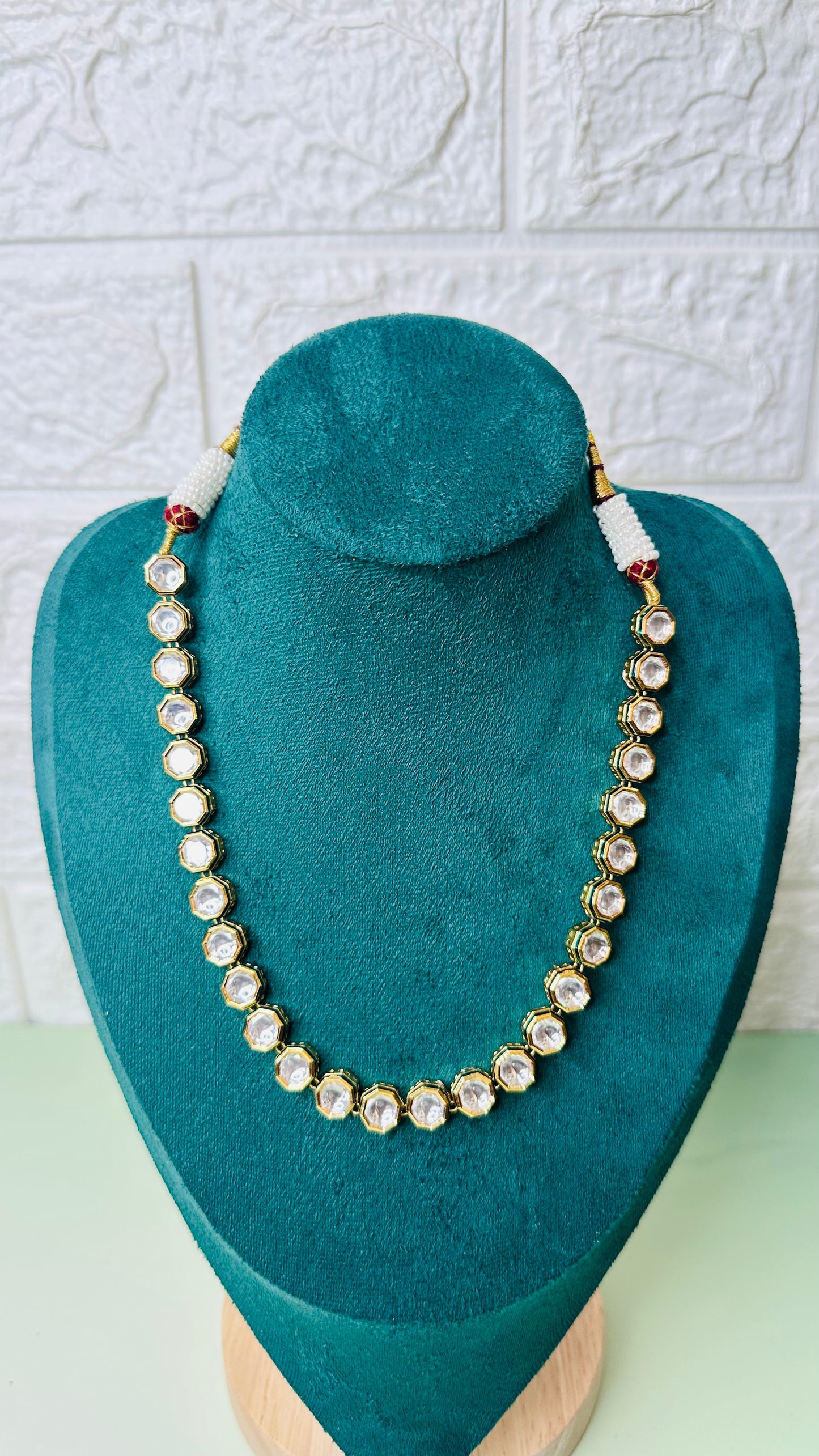 Precious Kunthan Moissonite Necklace