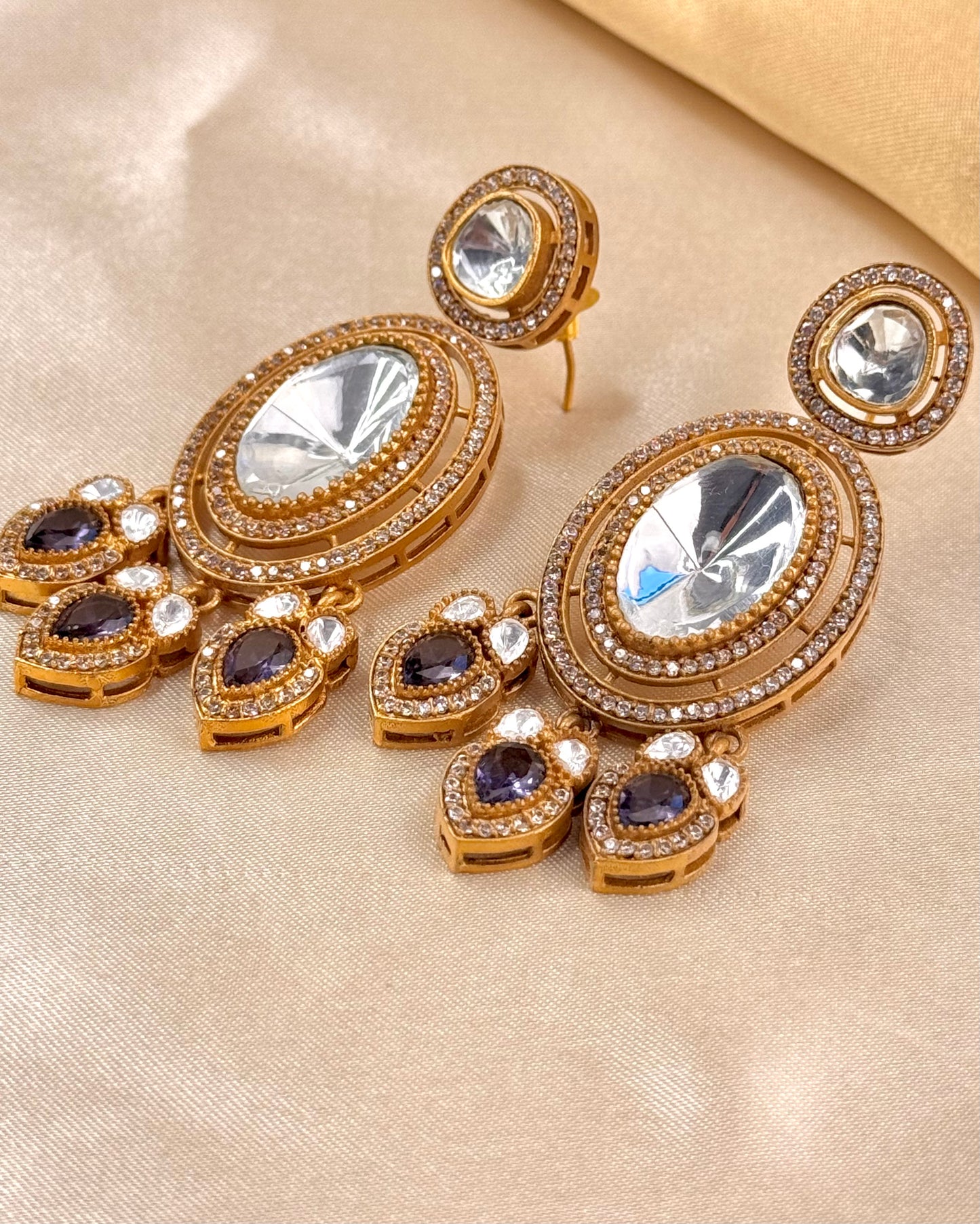 Royal  Moissonite Drop earrings