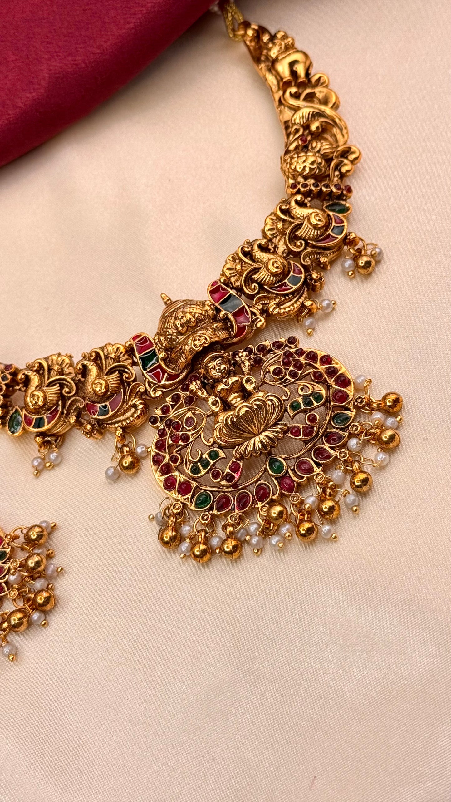 Antique Temple Necklace Set