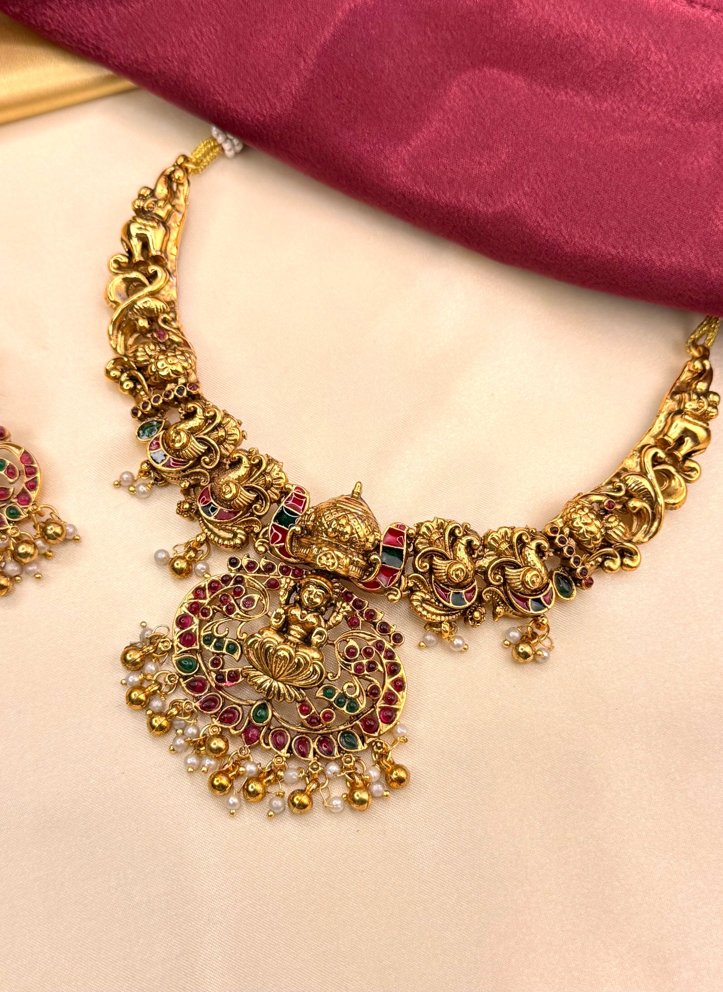 Antique Temple Necklace Set