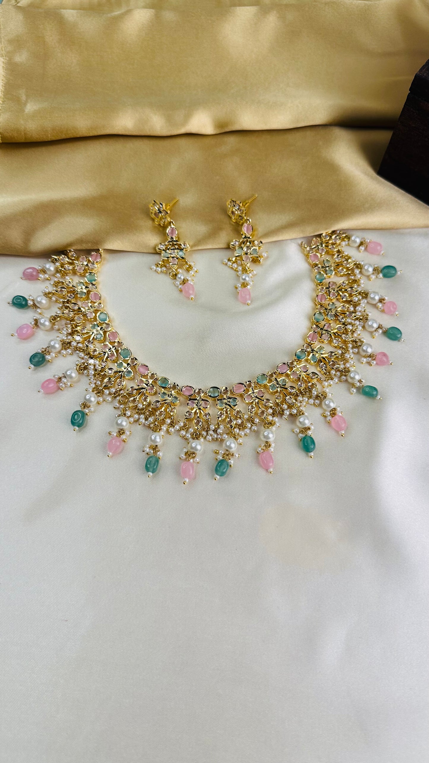 Multi Jadau Necklace Set