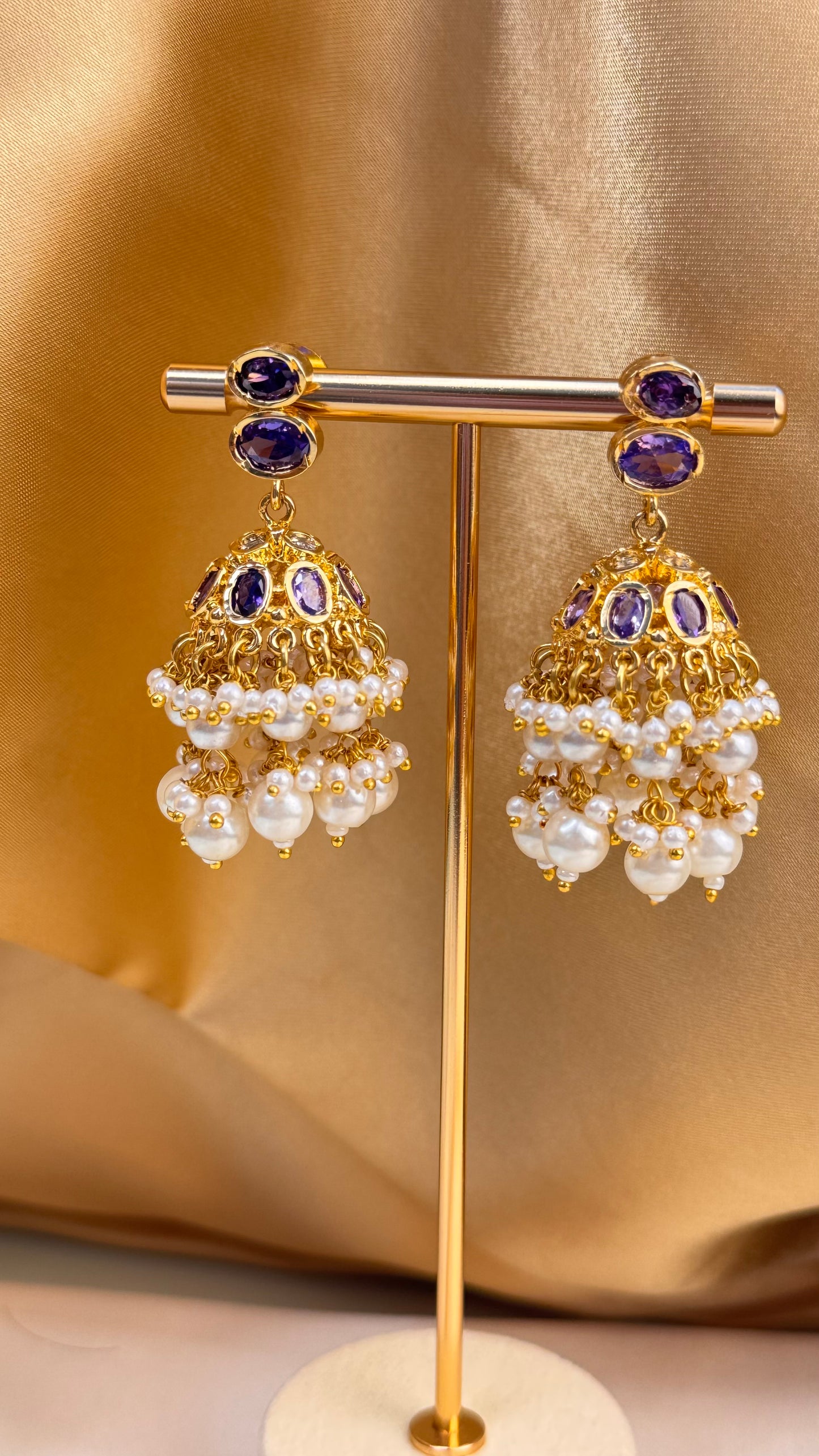 Premium Rajasthani Pearl drop necklace set