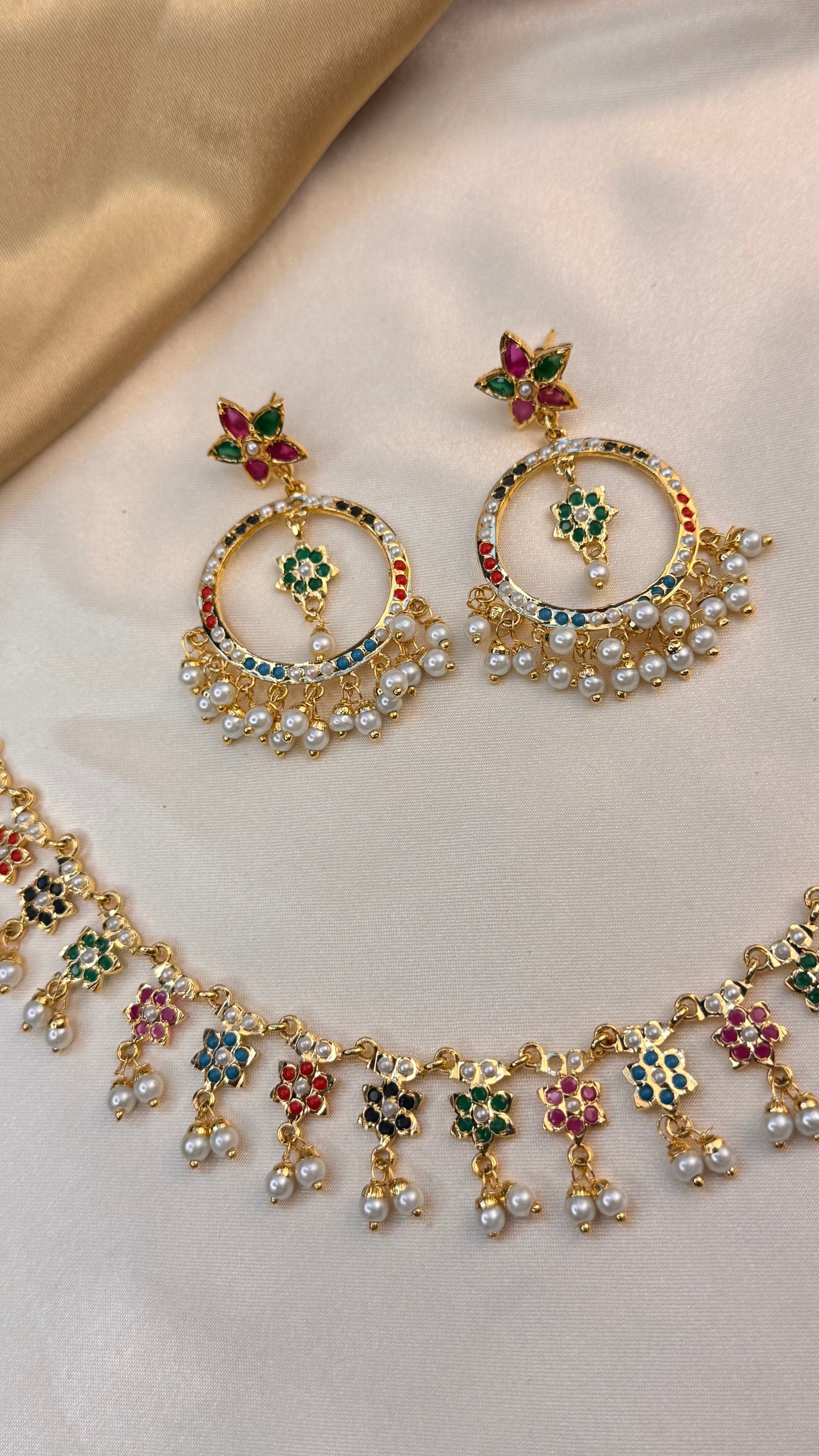 Premium Raja Rani Necklace Set