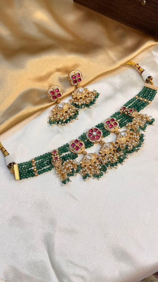 Seethe Rajwadi necklace / chocker set