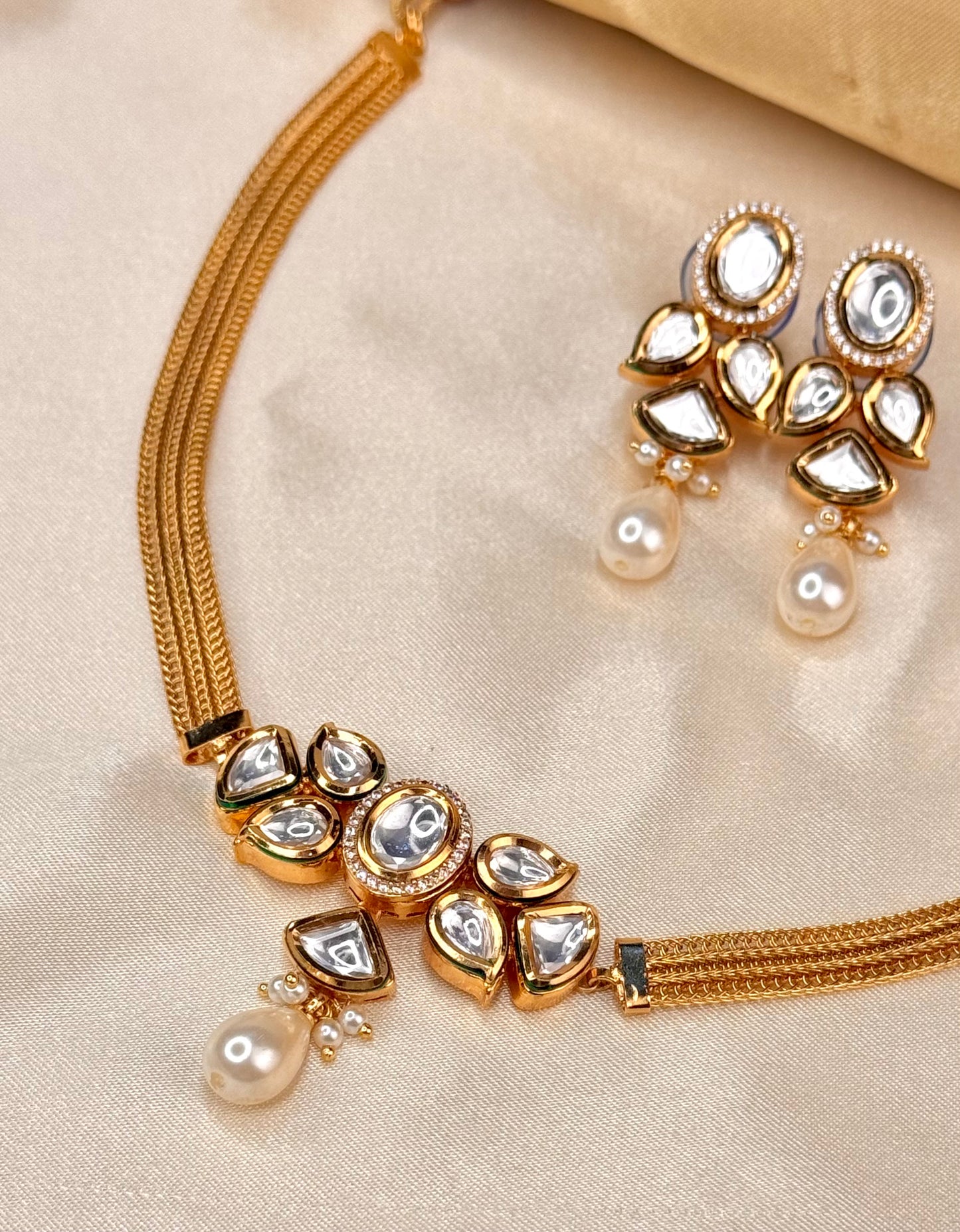 Moissonite Kasavu choker set