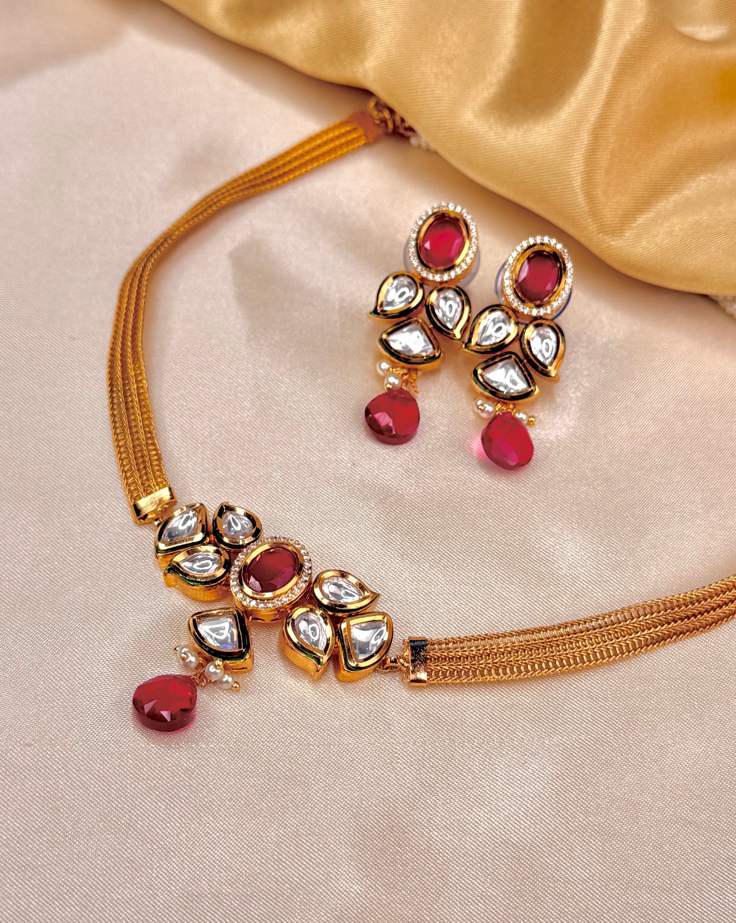 Moissonite Kasavu choker set