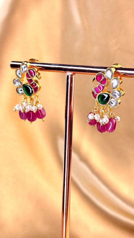 Jadau Mayur Earrings