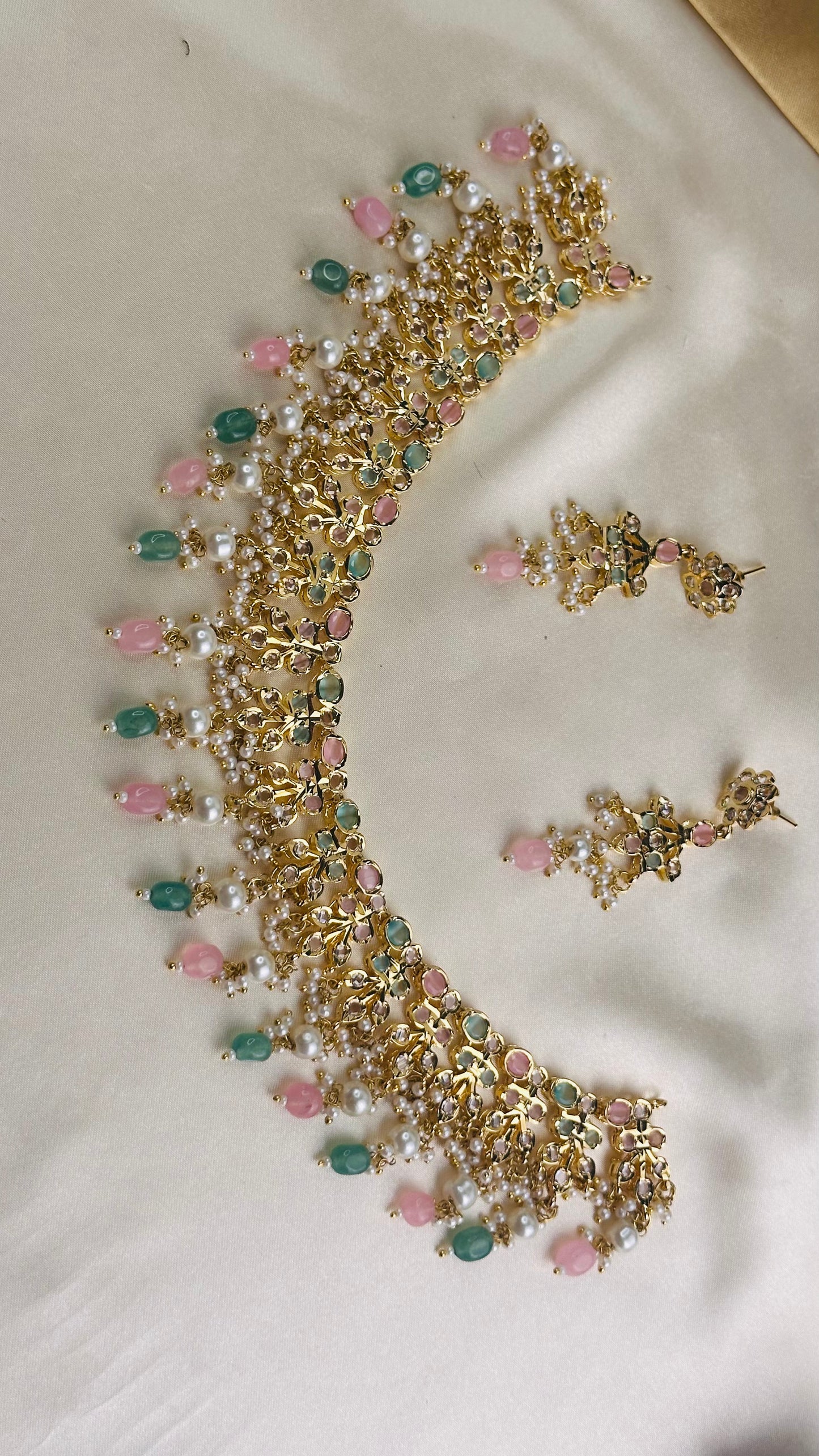 Multi Jadau Necklace Set