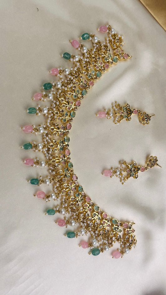 Multi Jadau Necklace Set