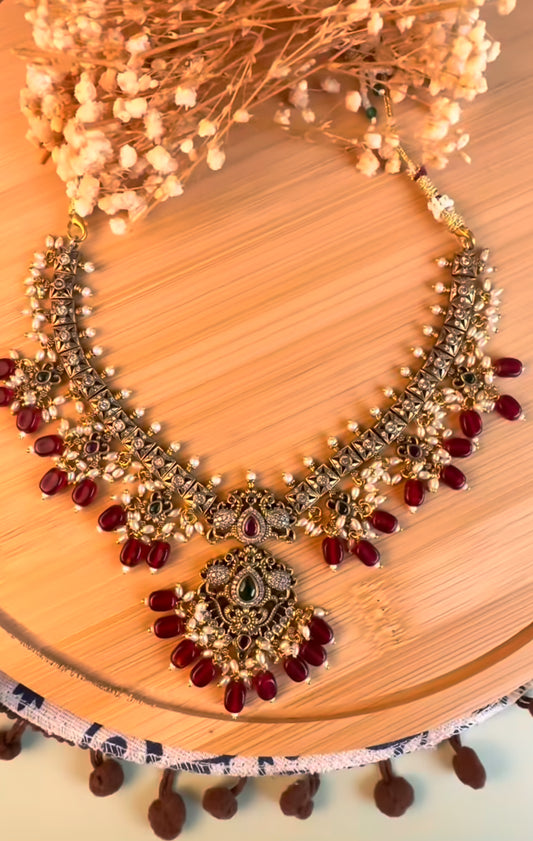 Moissonite Crystal Necklace set