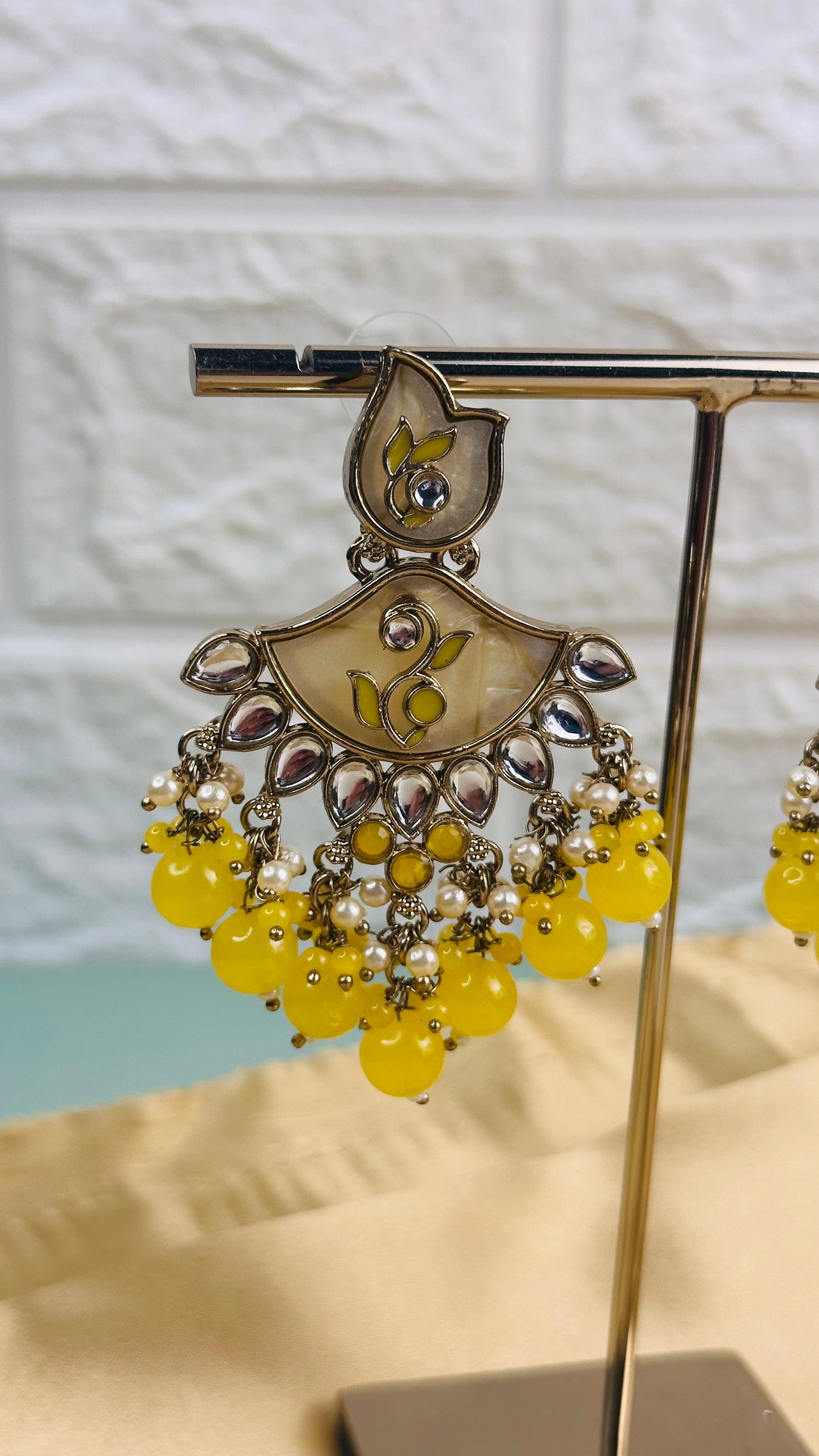 Sunflower Radiance Chandbali