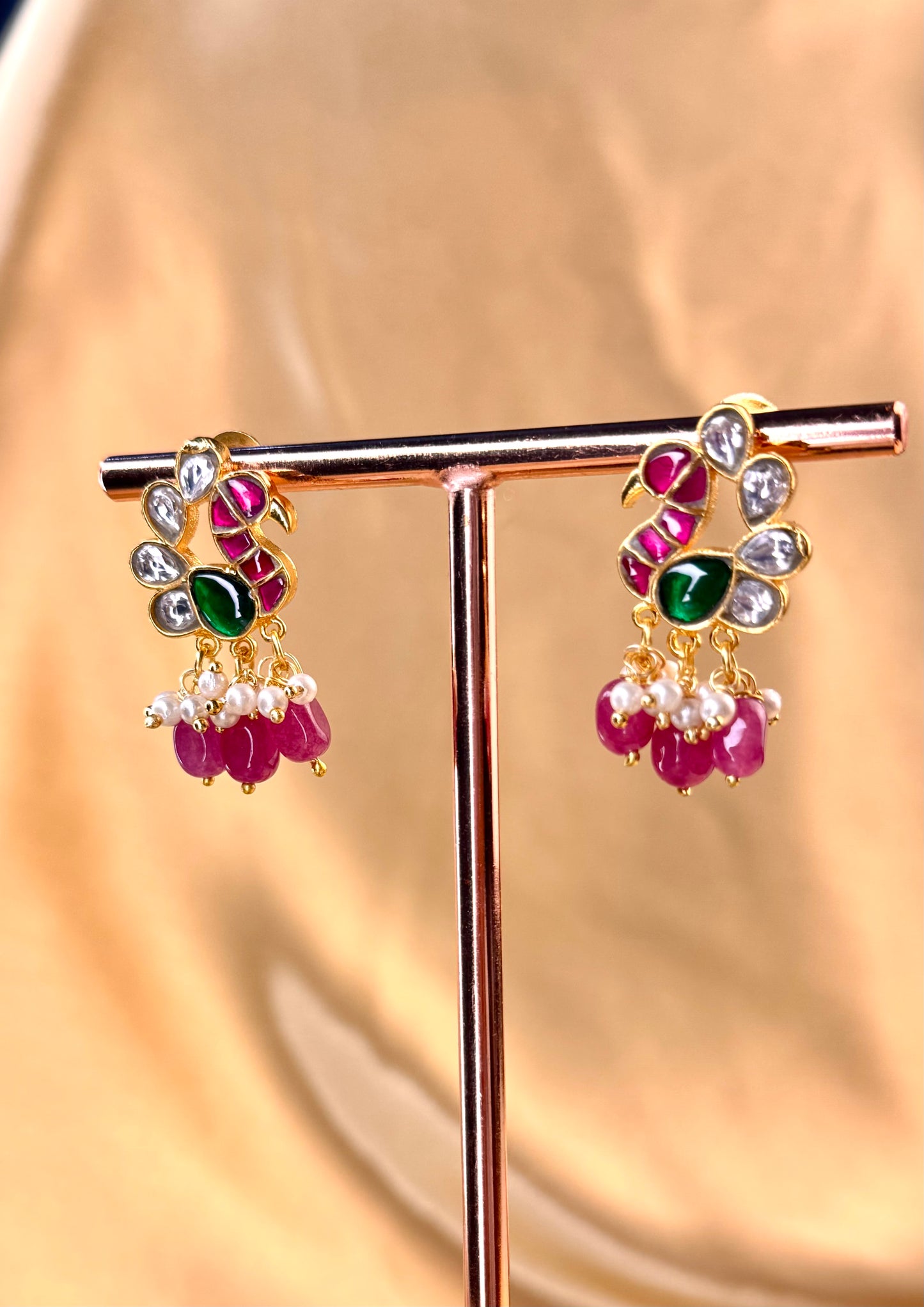 Jadau Mayur Earrings