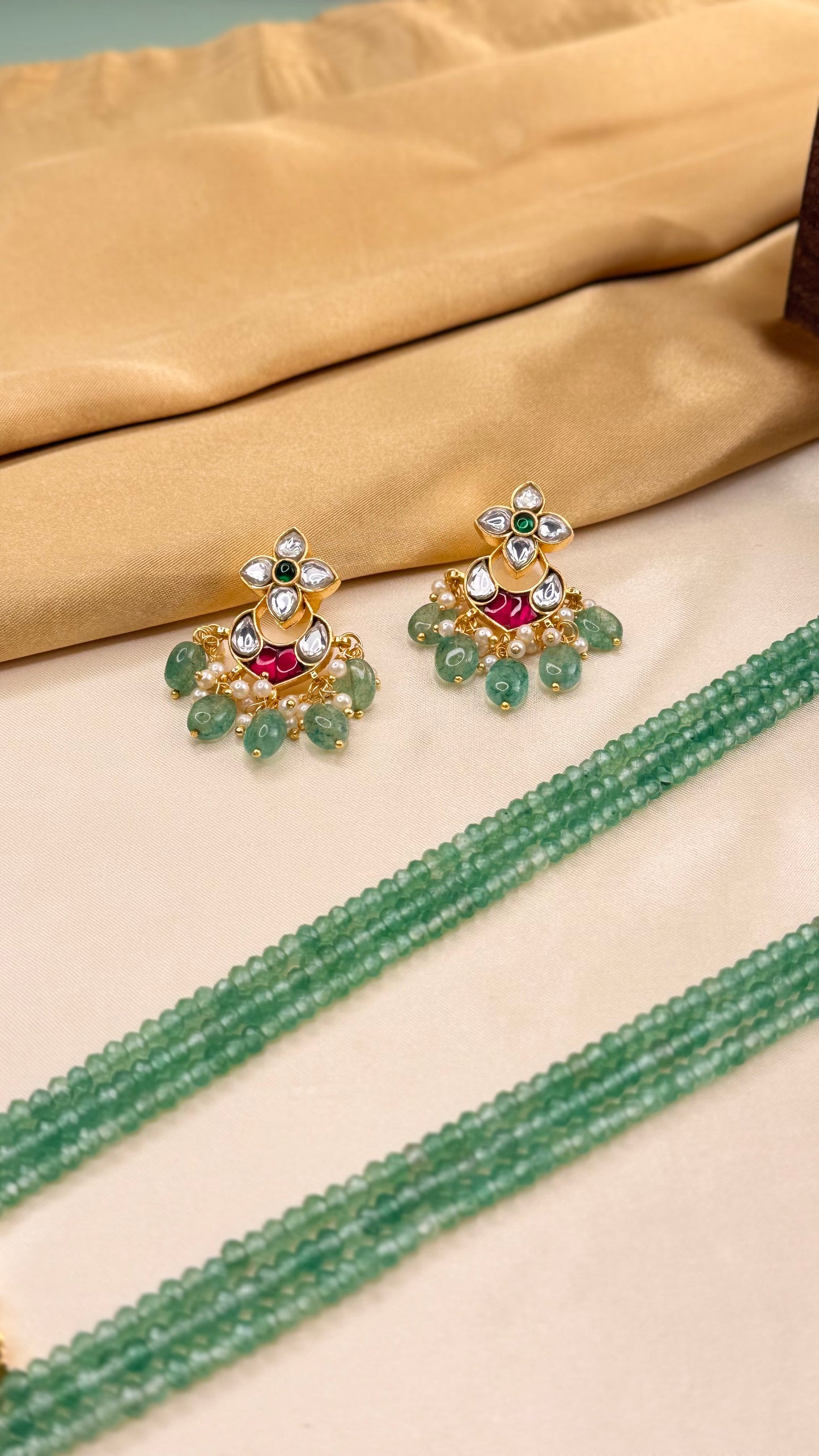 Premium beaded kuntan haram set