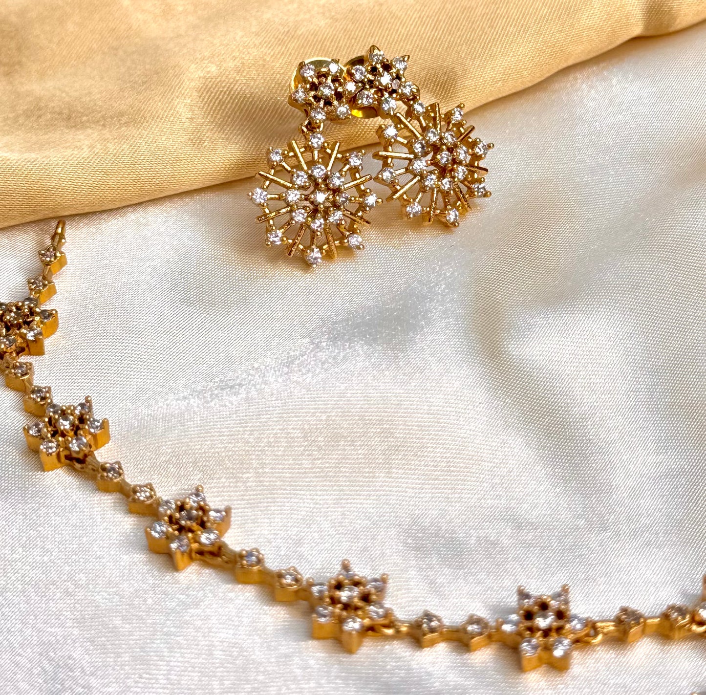 AD snowflakes Necklace Set