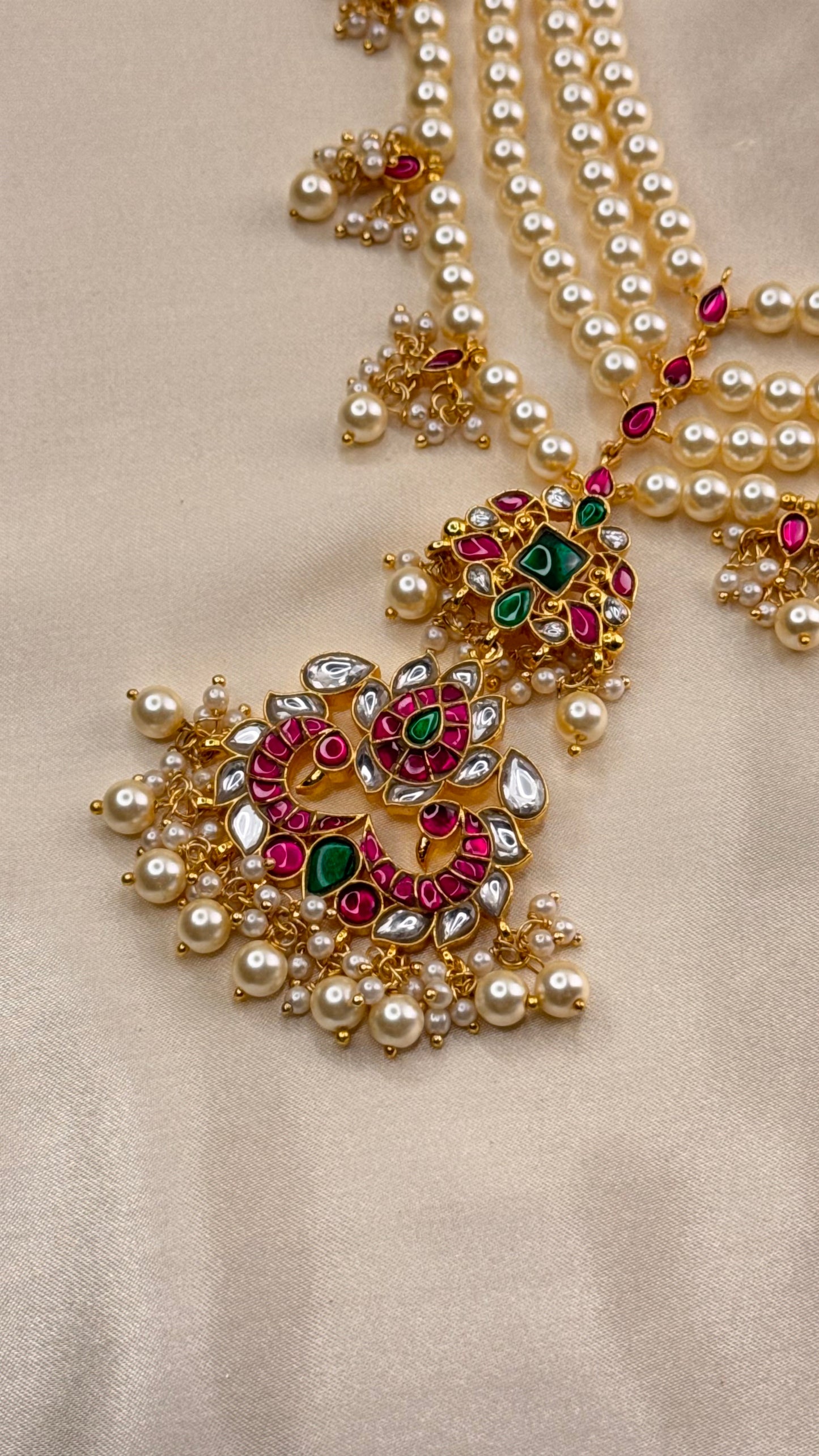 Premium Multi layer Kundan Haram Set