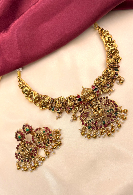 Antique Temple Necklace Set