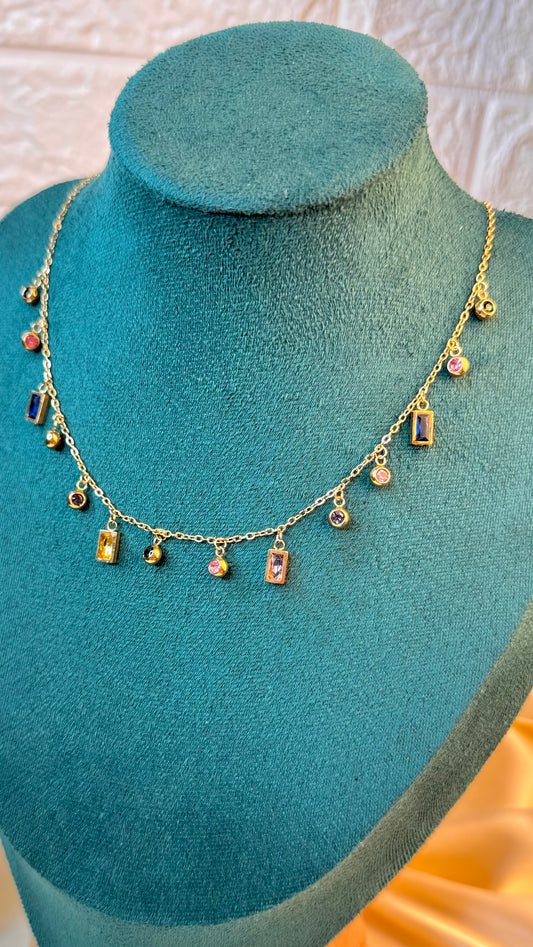 Stone Drops Anti Tarnish Chain