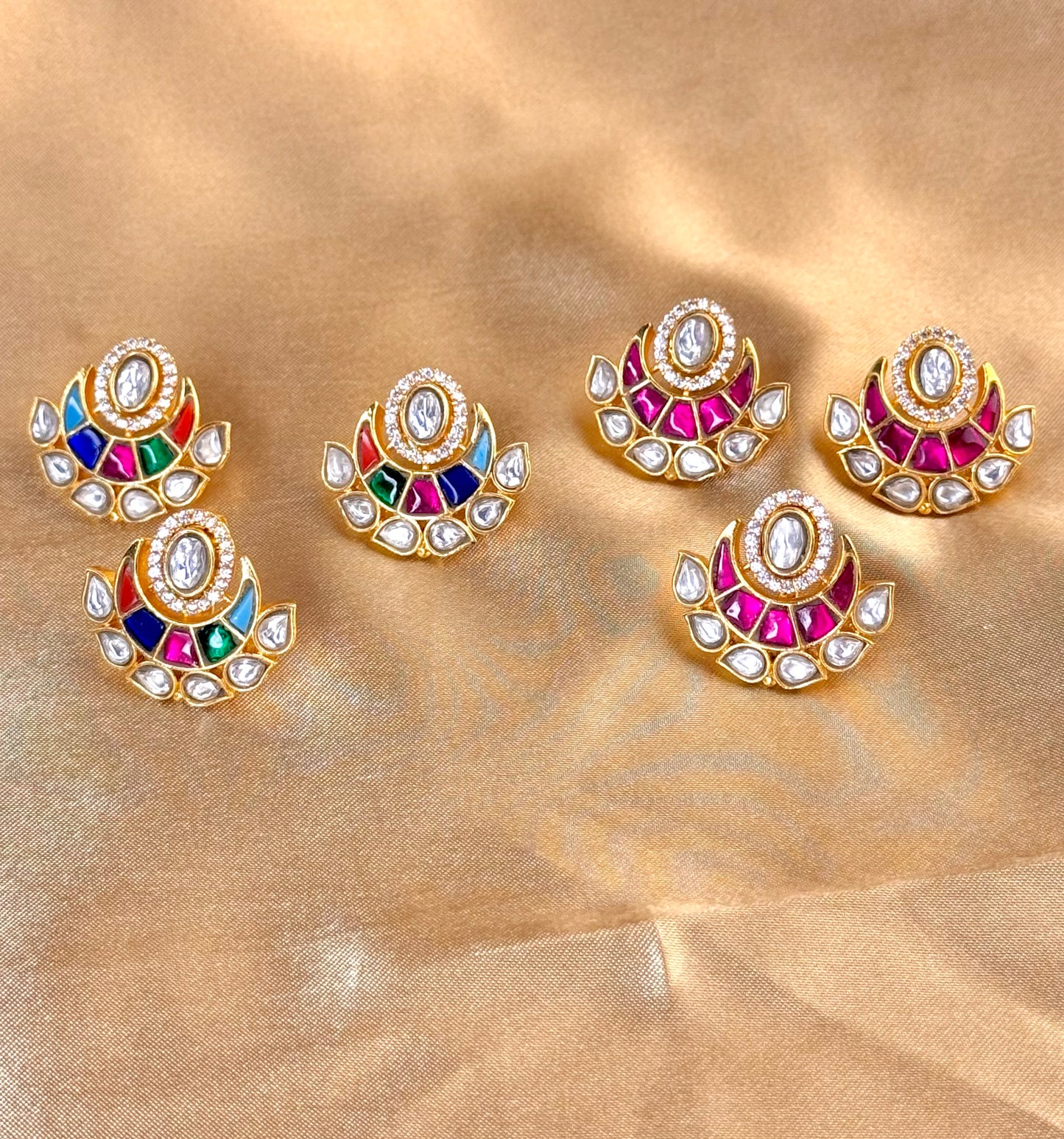 Jadau Chandra Pendant Set