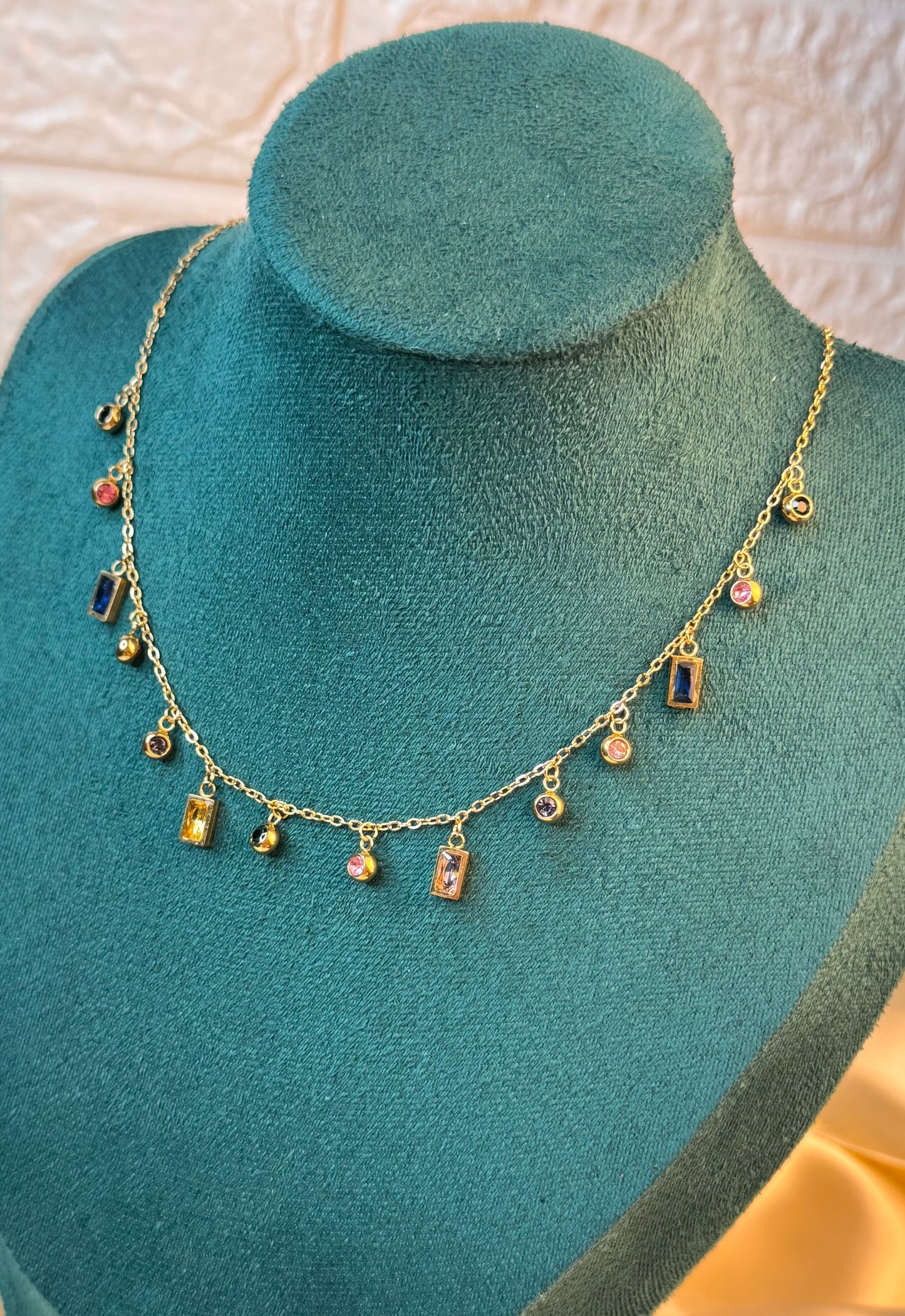 Stone Drops Anti Tarnish Chain