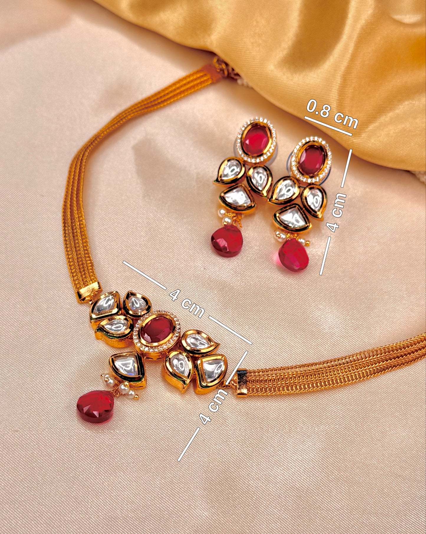 Moissonite Kasavu choker set