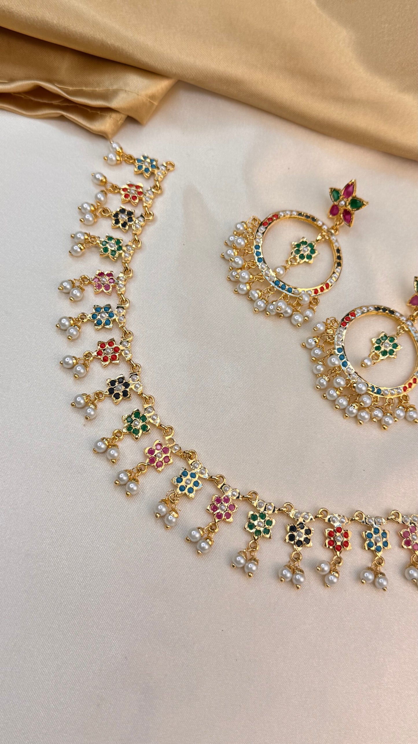 Premium Raja Rani Necklace Set