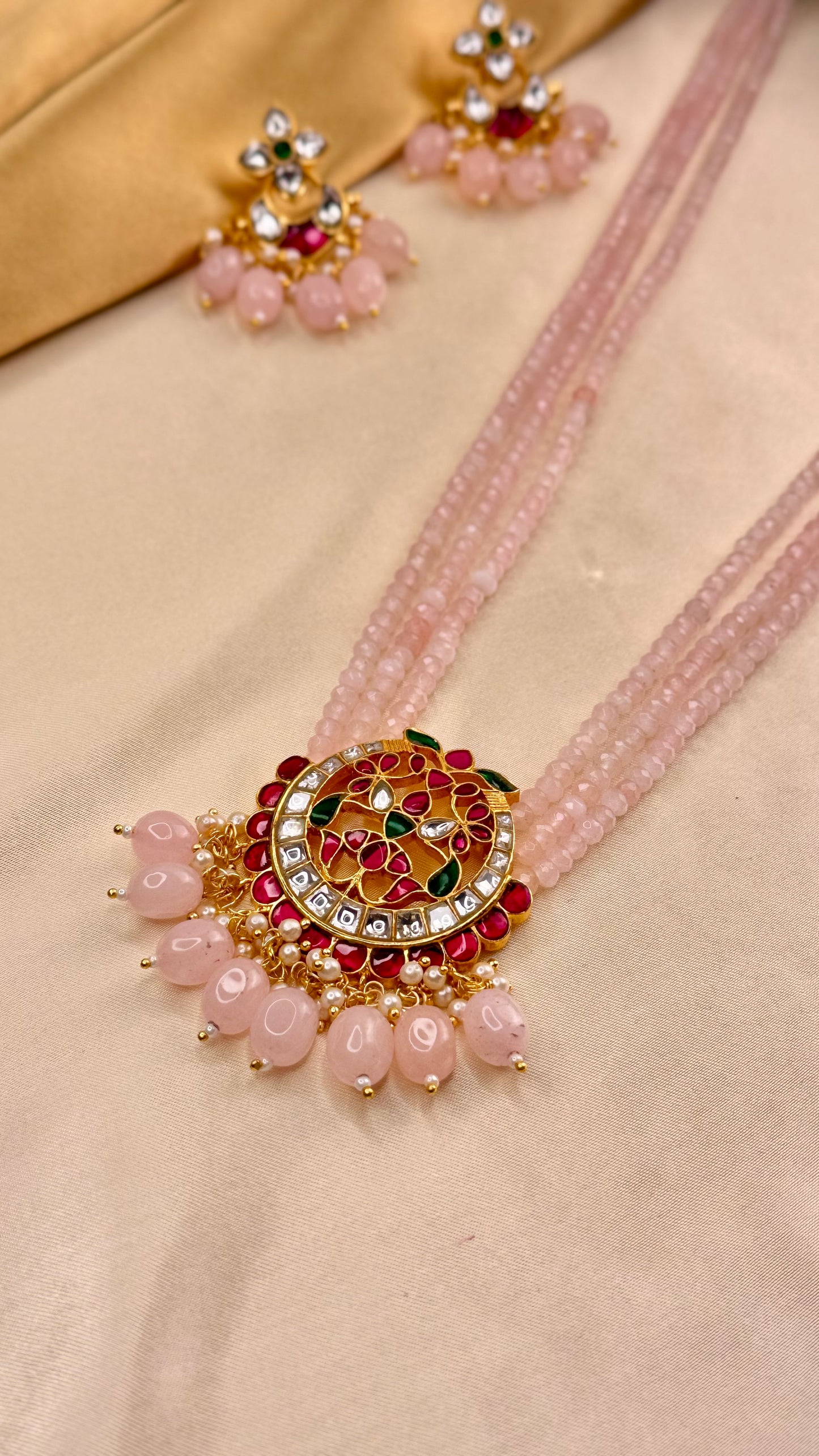 Premium beaded kuntan haram set