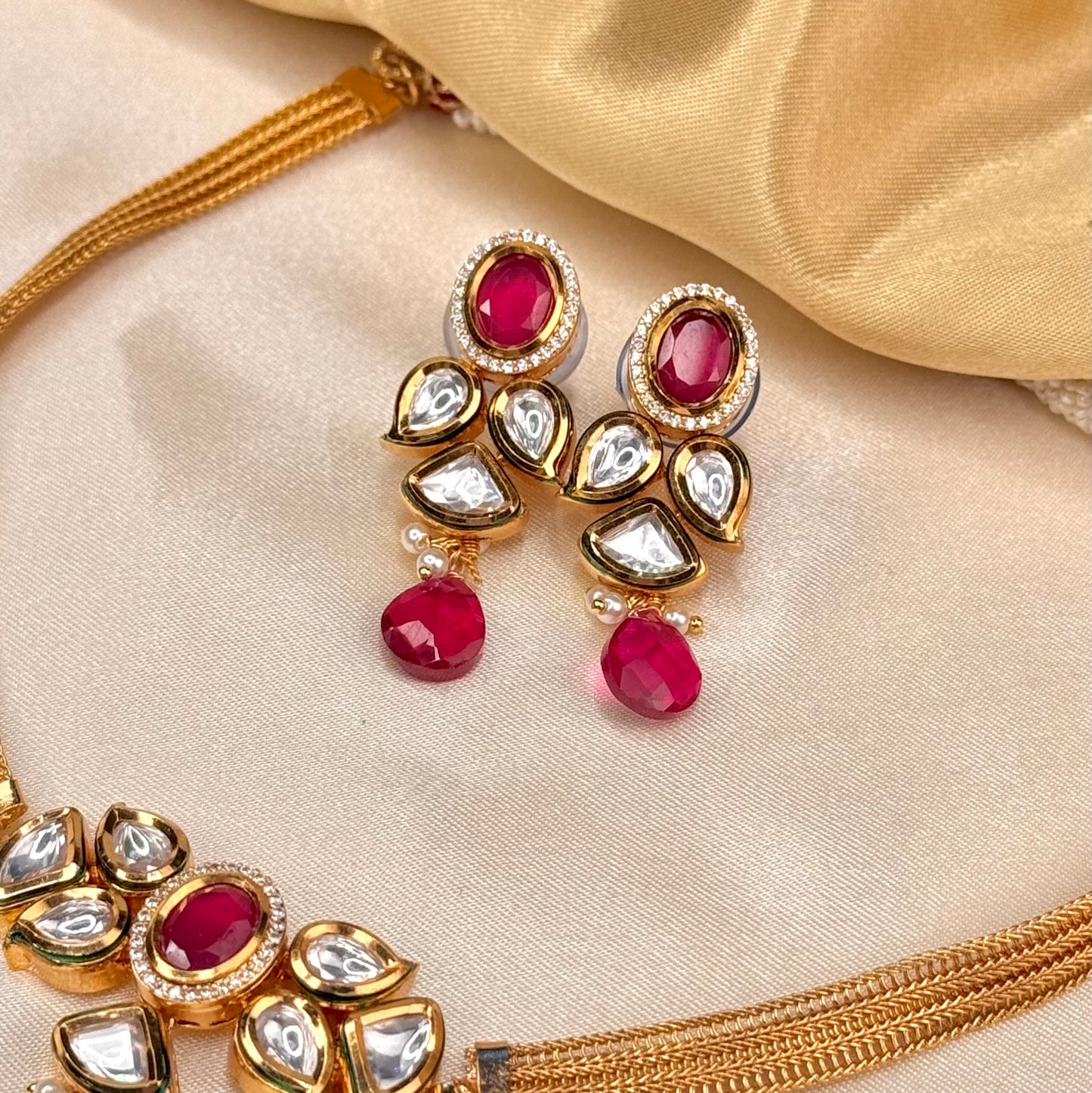 Moissonite Kasavu choker set