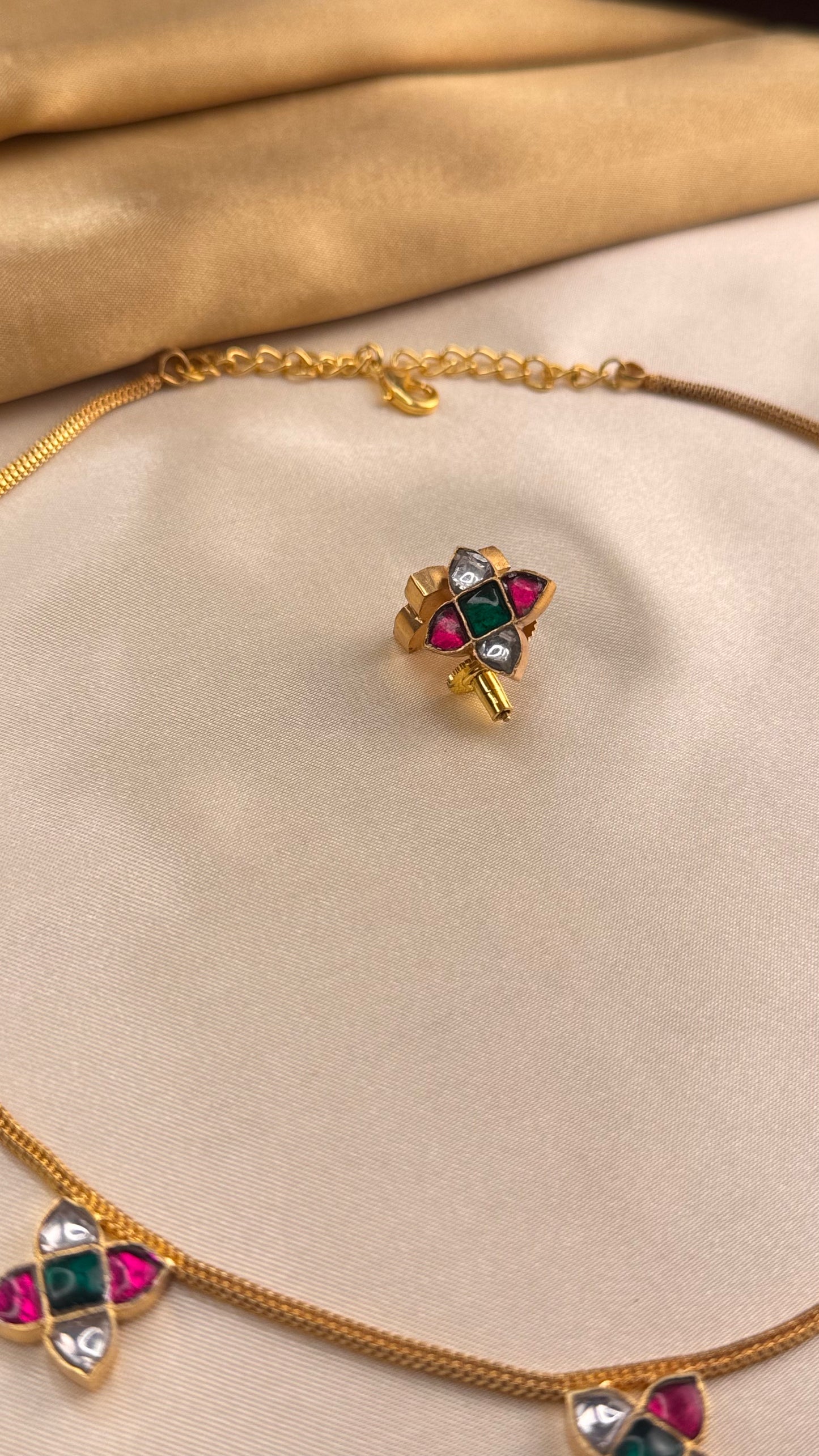 Tara kunthan Jadau Necklace set